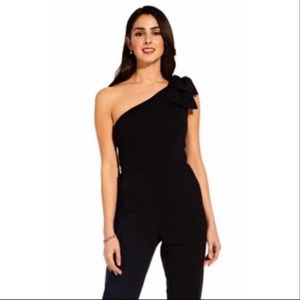 Woman’s Bebe Bow Shoulder Jumpsuit